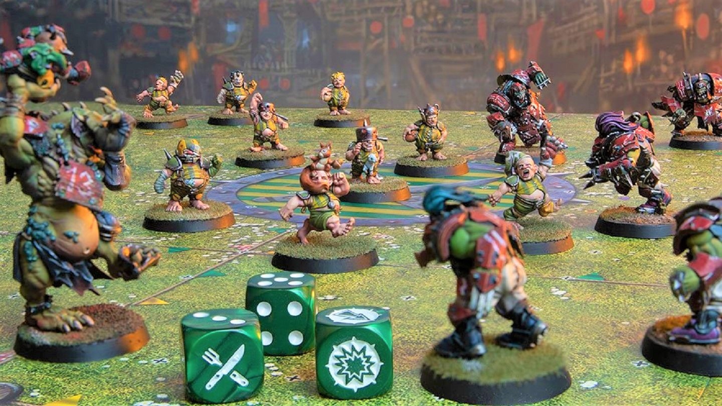 Pitches Cards Team Games Workshop Blood Bowl 2 player game 