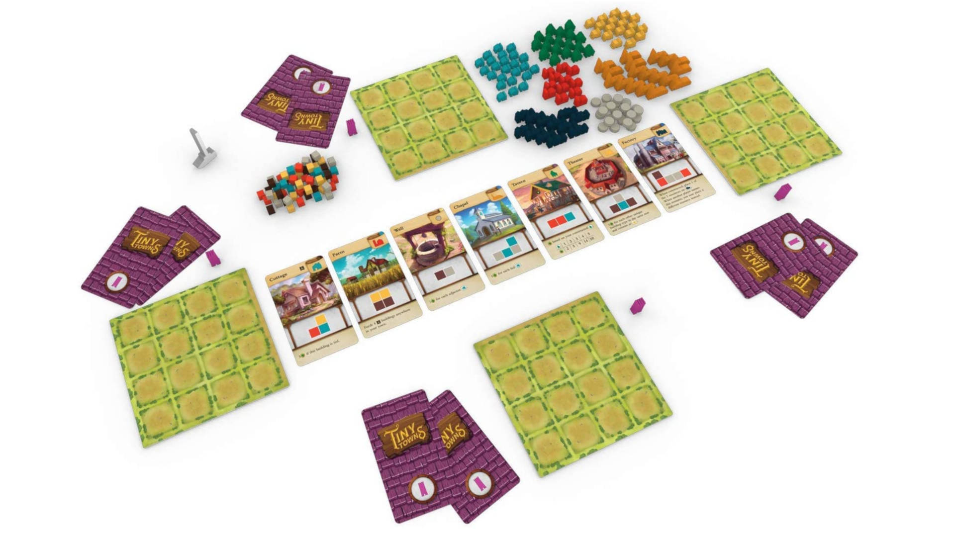 Best board games for adults tiny town board layout