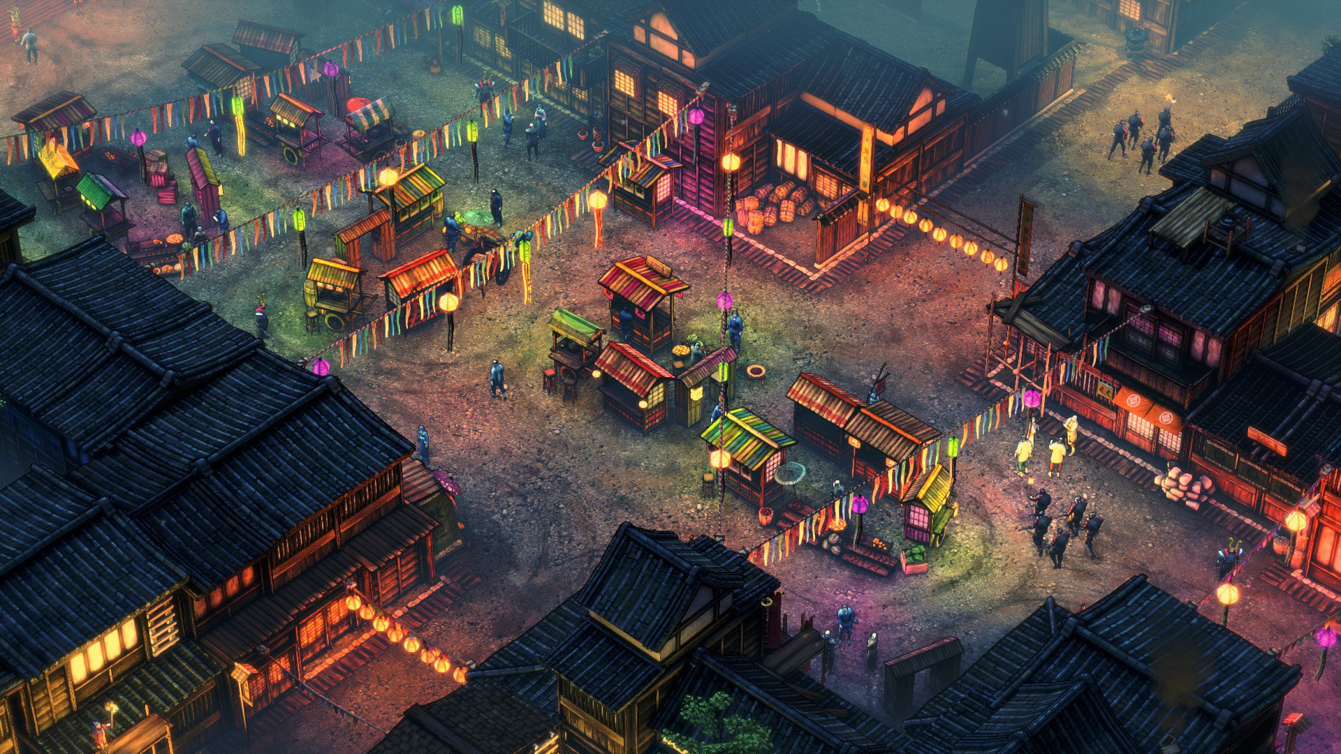 Japanese buildings in best RTS games for PC Shadow Tactics