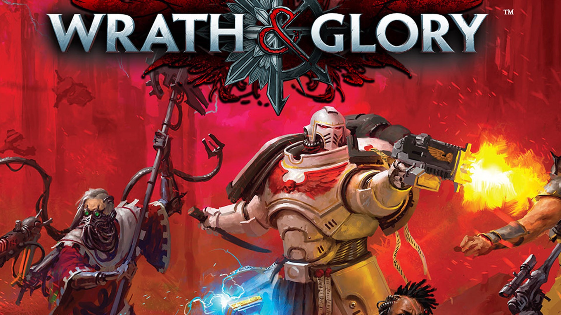 Best tabletop RPGs - Warhammer 40k Wrath and Glory logo and artwork