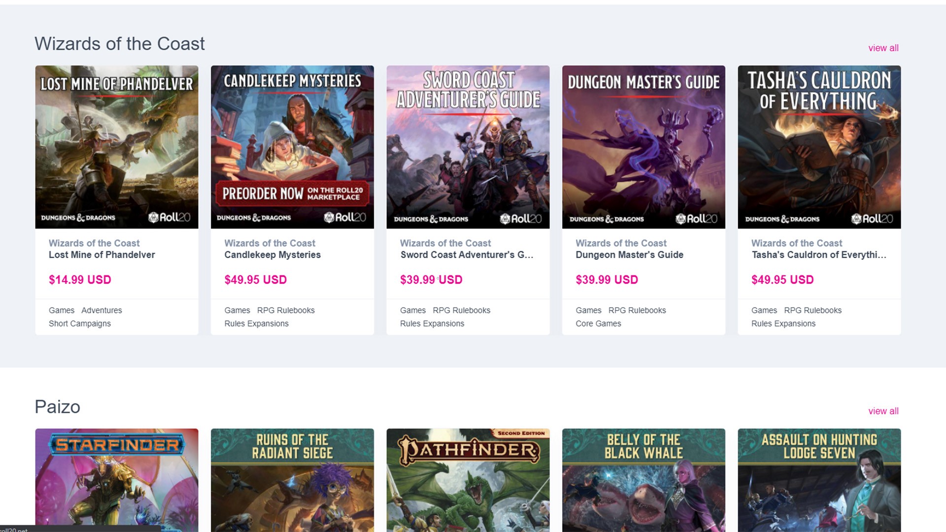 Board Games Deluxe - Bundle  Roll20 Marketplace: Digital goods for online  tabletop gaming