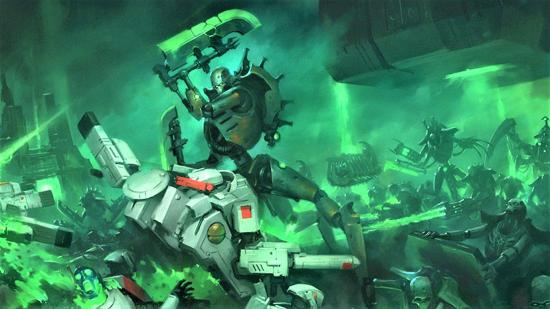 Games Workshop artwork showing Necron skorpekh destroyers