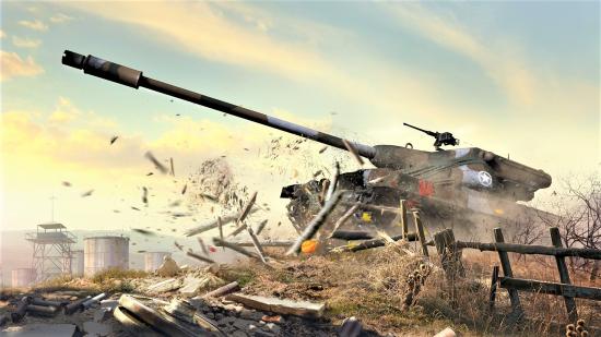 World of Tanks Console new season Flashpoint screenshot showing the T77 tank