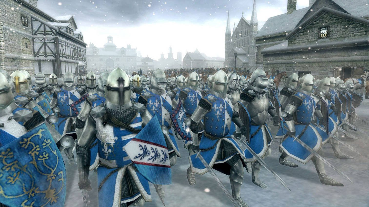 Best Total War games - army marching from Medieval 2: Total War