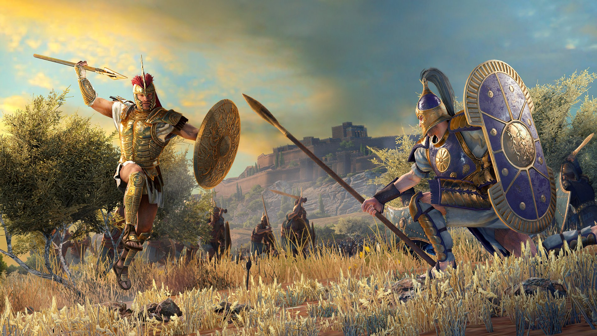 Best Total War games - Duelling warriors from A Total War Saga: Troy