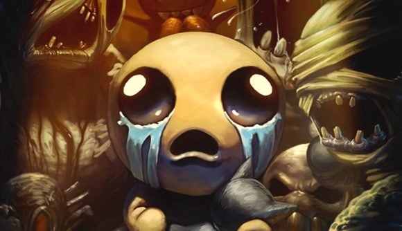 The main character's face from The Binding of Isaac Four Souls expansion