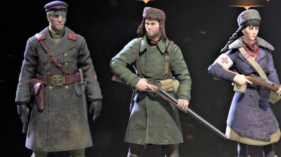 screenshot showing character selection in Partisans 1941 Back into Battle DLC