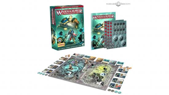Warhammer Underworlds Starter set photograph of box and materials