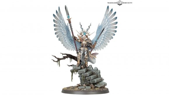 Photo of the model for Yndrasta, Celestial Spear, for Age of Sigmar 3rd edition