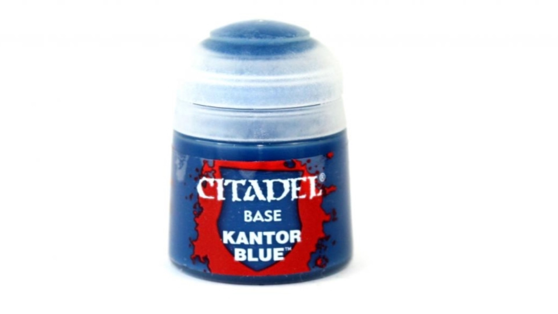 Best paints for miniatures - Photo of a pot of Citadel Kantor Blue base paint