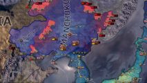 A map of East Asia in upcoming Hearts of Iron 4 DLC No Step Back