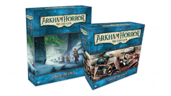 Boxes of Arkham Horror: The Card Game Edge of the Earth expansion