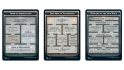 DnD MTG Adventures in the Forgotten realms Dungeon cards showing their branching pathways and abilities