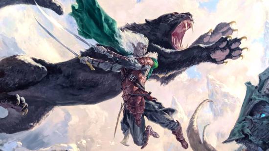 D&D character Drizzt Do'Urden from Magic: The Gathering Adventures in the Forgotten Realms spoilers