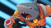 Mantic Games TimeSplitters 2 shark character from OverDrive