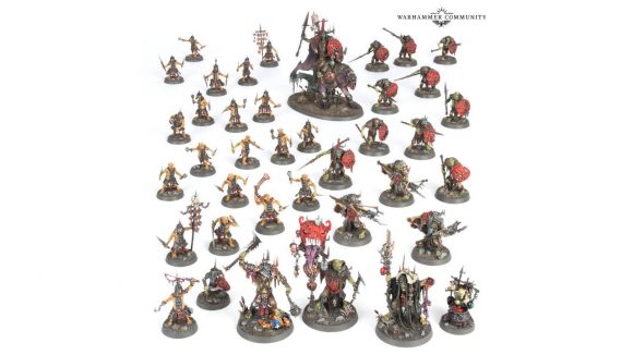 Warhammer Community photo of the painted Kruleboyz models from Age of Sigmar Dominion