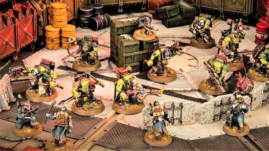 Warhammer 40k Kill Team Octarius 2nd Edition actions rules Warhammer Community photo showing Orks Kommandos and Krieg veteran models fighting