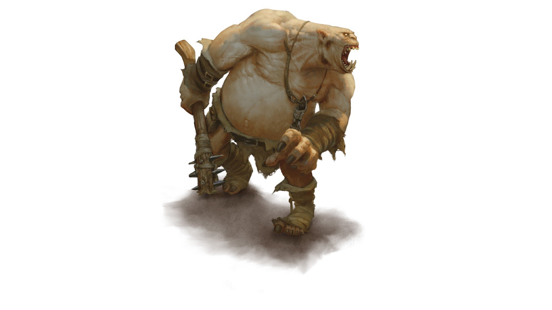 DnD Barbarian 5E class guide - Wizards of the Coast artwork showing an ogre