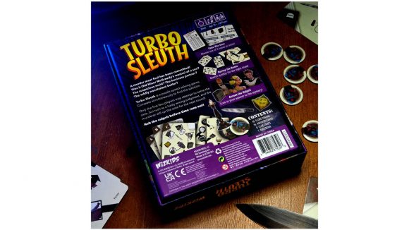 WizKids Turbo Sleuth box back cover