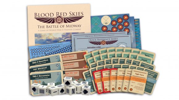 Blood Red Skies Warlord Games Battle of Midway components