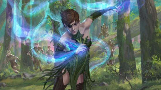 Magic: The Gathering Arena Jumpstart: Historic Horizons a wood elf casting a spell