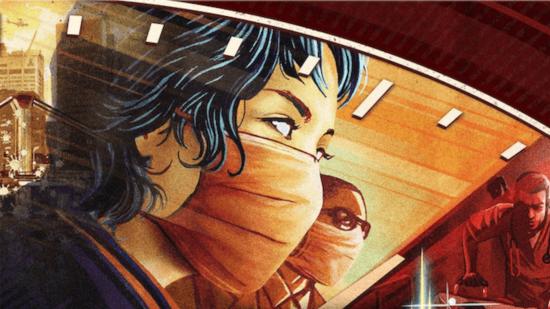 2-player board games a nurse wearing a face mask on the cover of Pandemic Legacy