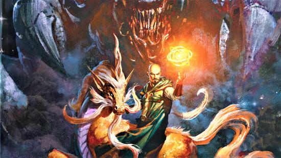 D&D Monsters of the Multiverse book release date - Wizards of the coast cover artwork for the standard edition Mordenkainen Presents Monsters of the Multiverse sourcebook, showing Mordenkainen