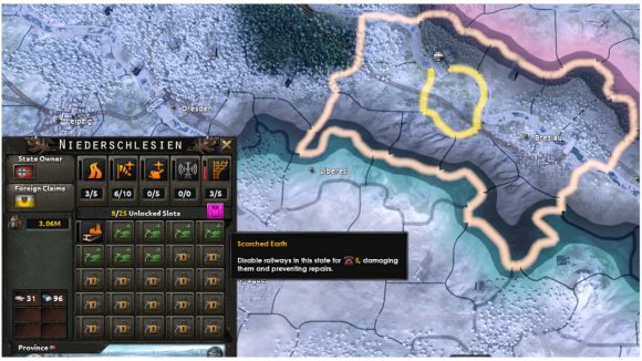 Hearts of Iron 4 DLC scorched earth tactical panesl