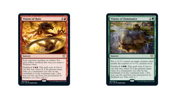 Magic: The Gathering Innistrad: Midnight Hunt two Commander cards