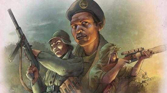 Undaunted: Reinforcements preview interview artwork showing three WW2 soldiers