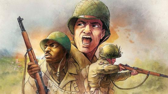 Undaunted Reinforcements sequel release date cover art showing three WW2 soldiers