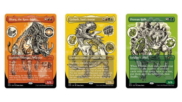 Magic: The Gathering Monster Anatomy Secret Lair cards
