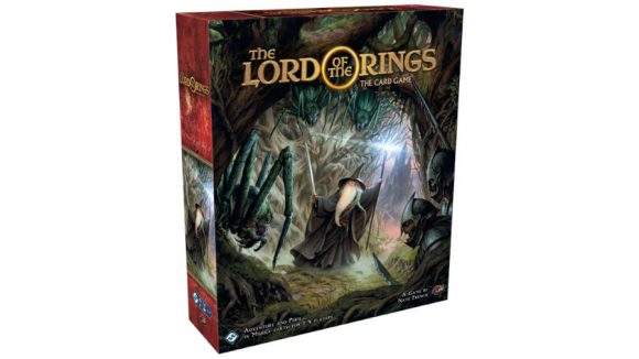 The Lord of the Rings: The Card Game Revised Core Set box showing Gandalf holding a staff