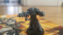 Warhammer 40k Black Templars Army Set review - author photo of the Primaris Initiate model with power fist
