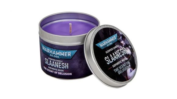 Warhammr 40k Slaanesh scented candle