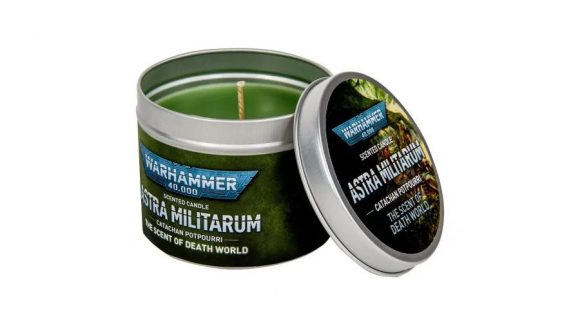 Warhammer 40k Astra Militarum scented candle