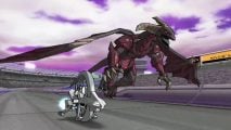 Best Yugioh games guide - screenshot from Yugioh Wheelie Breakers showing a dragon and a motorbike
