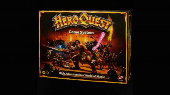 HeroQuest board game remake release date - sales photo showing the front box art for HeroQuest