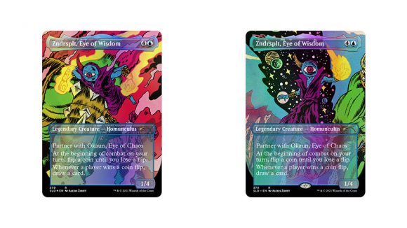 Magic: The Gathering Secret Lair Commander deck reversible Zndrsplt card