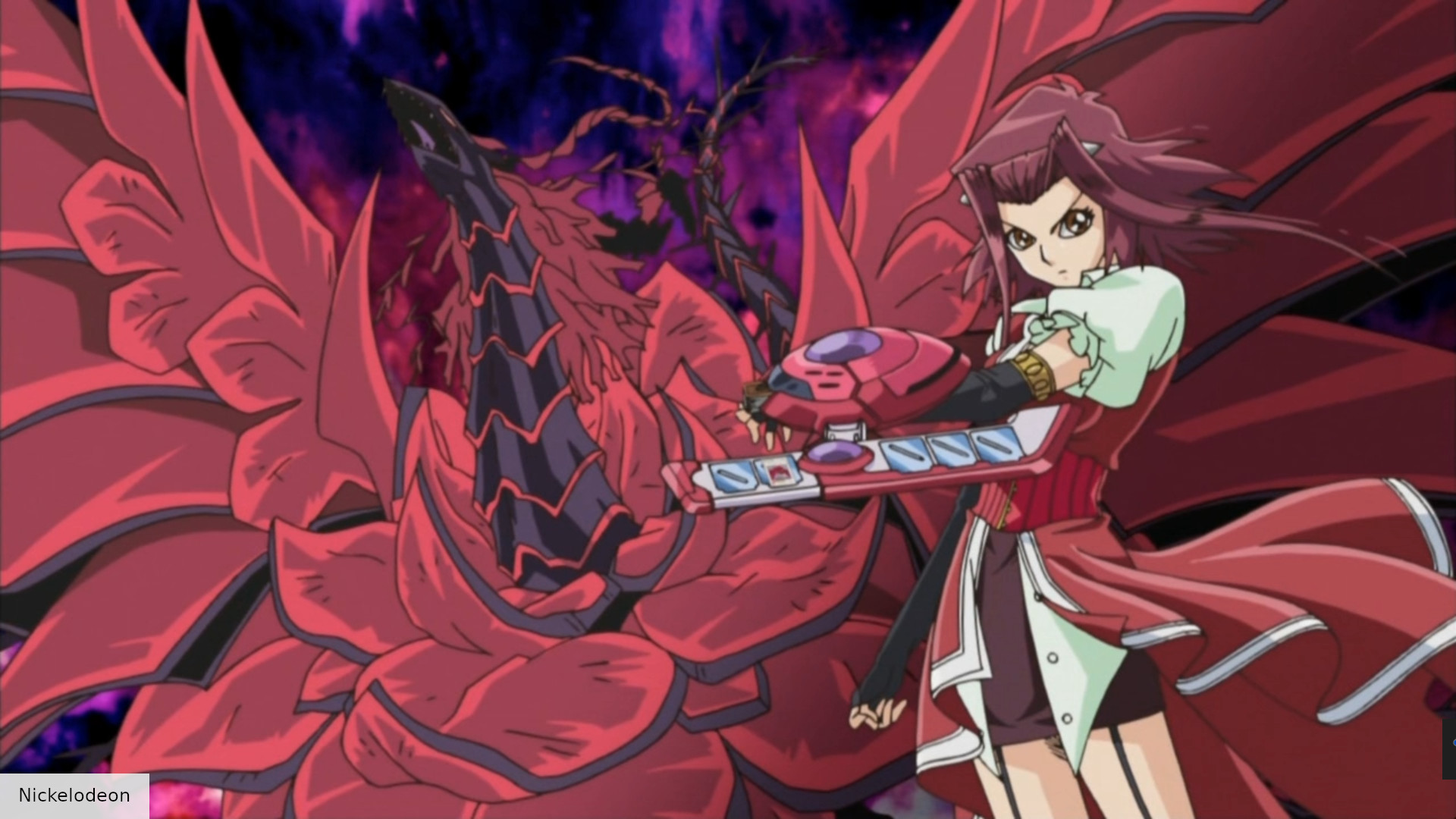 The best YuGiOh characters guide - Konami YuGiOh anime screenshot showing Akiza Izinski