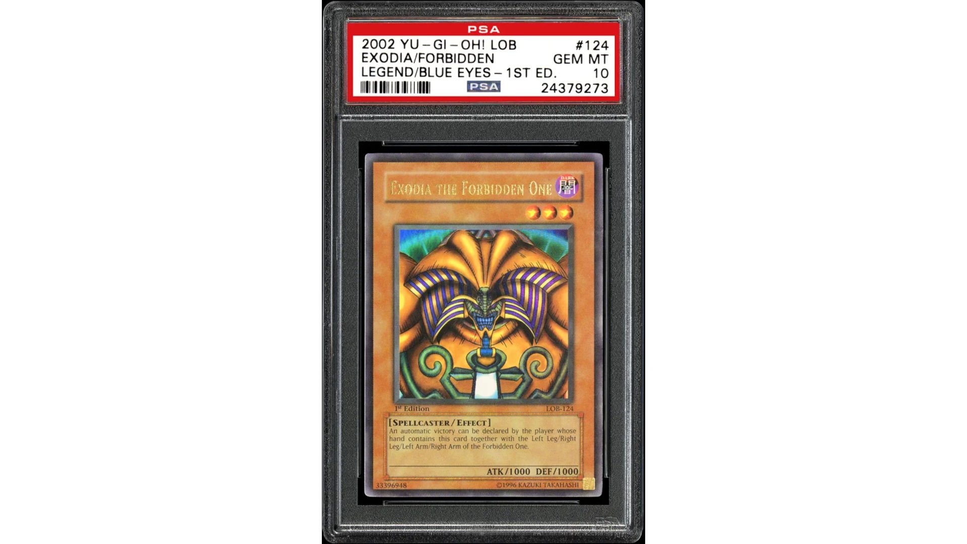 Most expensive Yugioh cards - photo of a copy of Exodia, a rare YuGiOh card