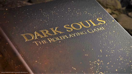 Dark Souls RPG Collector's Edition Announced Gold Text Front Cover Closeup