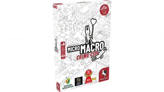 Box for MicroMacro: Crime City, one of the best murder mystery games
