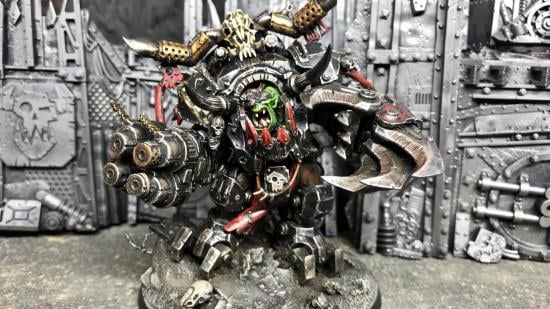 Warhammer 40k orks army guide - Photo by Chris James showing a Ghazghkull Thraka model painted