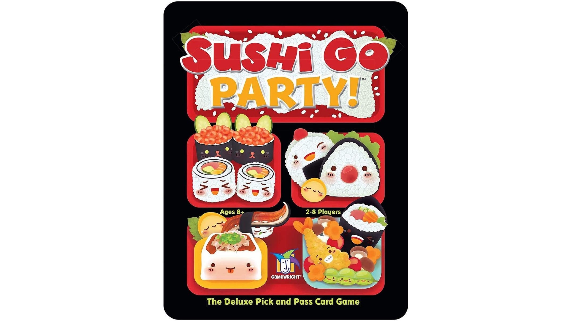 Two-player card games - Sushi Go Party tin