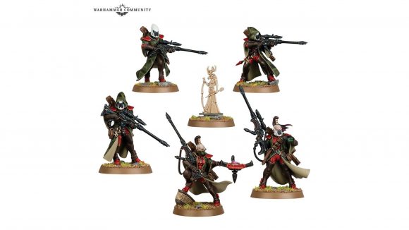 Warhammer 40k Eldar release date - Warhammer Community photo showing the new Eldar Rangers models