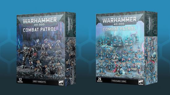 Warhammer 40k the Thousand Sons and Grey Knights Combat Patrol boxes