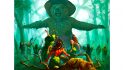 Magic the Gathering, Chord of Calling card - giant green Paddington Bear fights humanoids