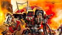 Warhammer 40k Chaos Knights army set - red Knight Abominant mini