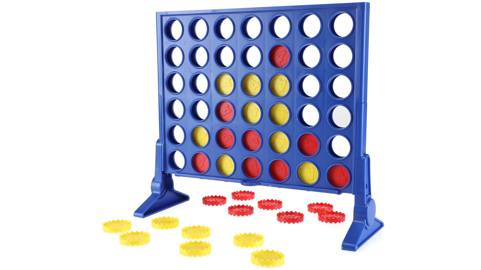 Best classic board games: Connect 4. Image shows a Connect 4 board with a game in progress.